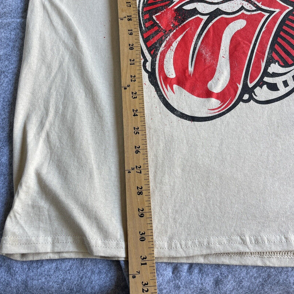 The Rolling Stones Shirt Adult Extra Large Beige Rock Band Music Jagger Spencers - Picture 11 of 11